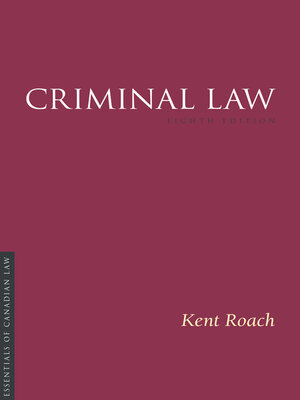 cover image of Criminal Law